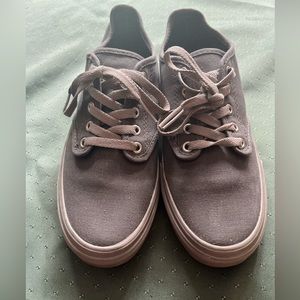 Grey vans with medallion details
